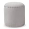 Baxton Studio Rosine Modern Light Grey Upholstered Nail Trim Ottoman 143-8143 - alternate 1